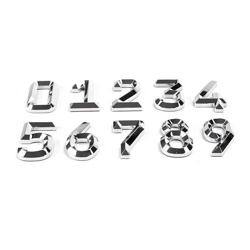 3D ABS Number Emblem