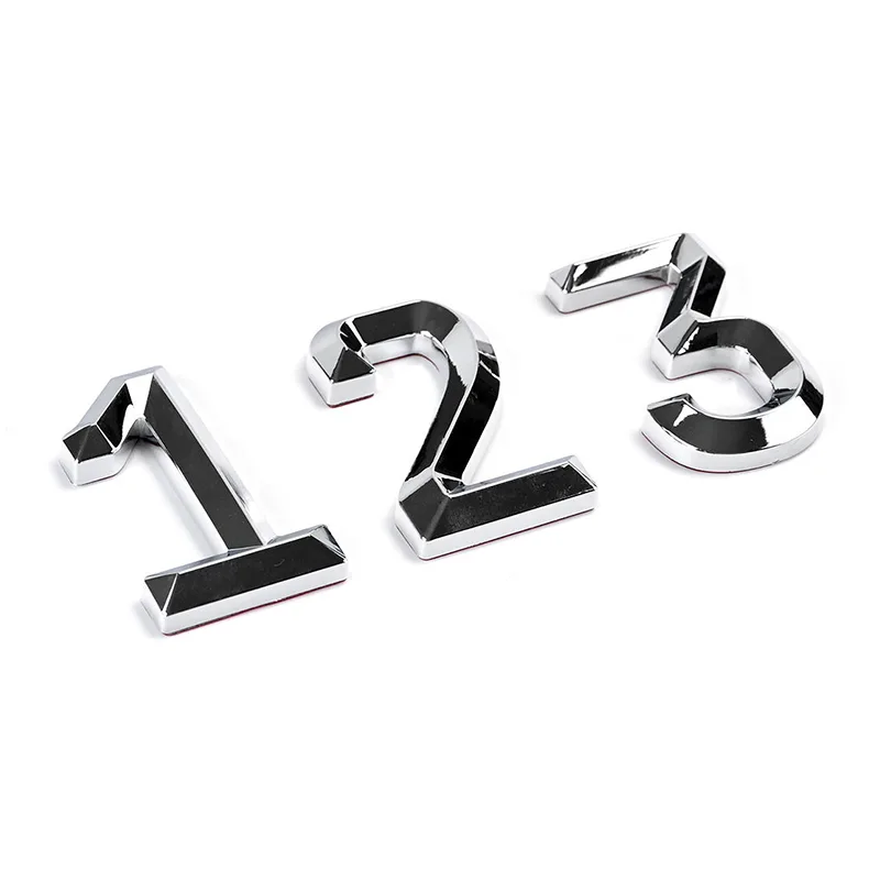 3D ABS Number Emblem