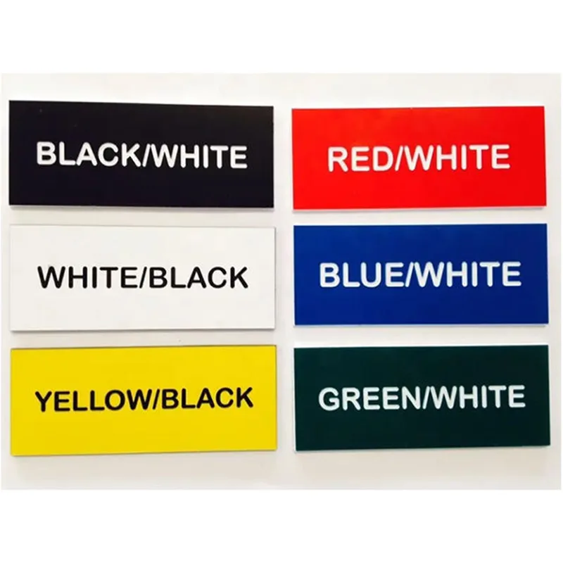Warning Sign ABS Double Color Label